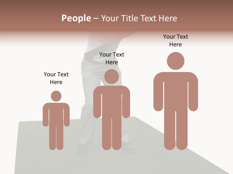 A Man Swinging A Golf Club On Top Of A Green Field PowerPoint Template