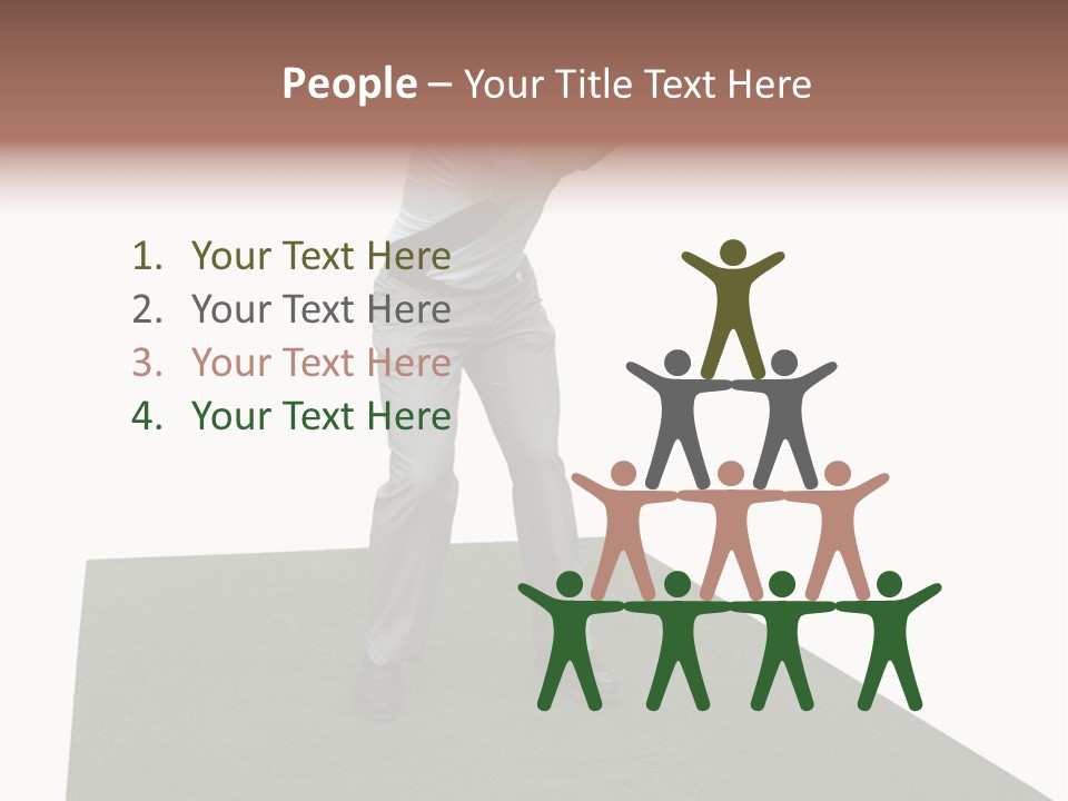 A Man Swinging A Golf Club On Top Of A Green Field PowerPoint Template