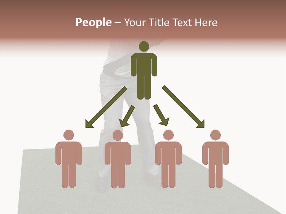 A Man Swinging A Golf Club On Top Of A Green Field PowerPoint Template