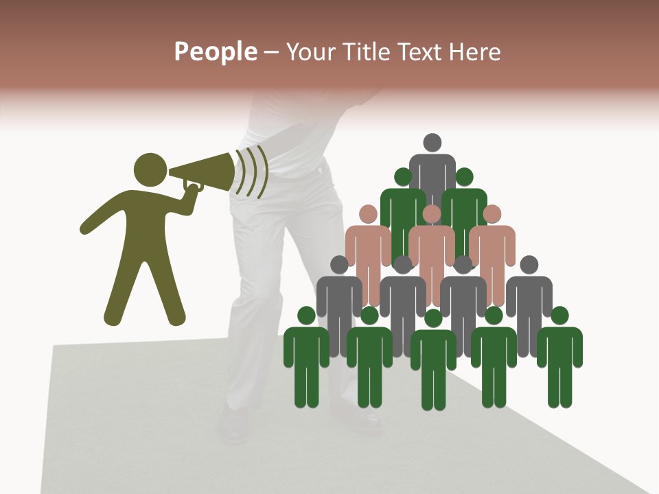 A Man Swinging A Golf Club On Top Of A Green Field PowerPoint Template