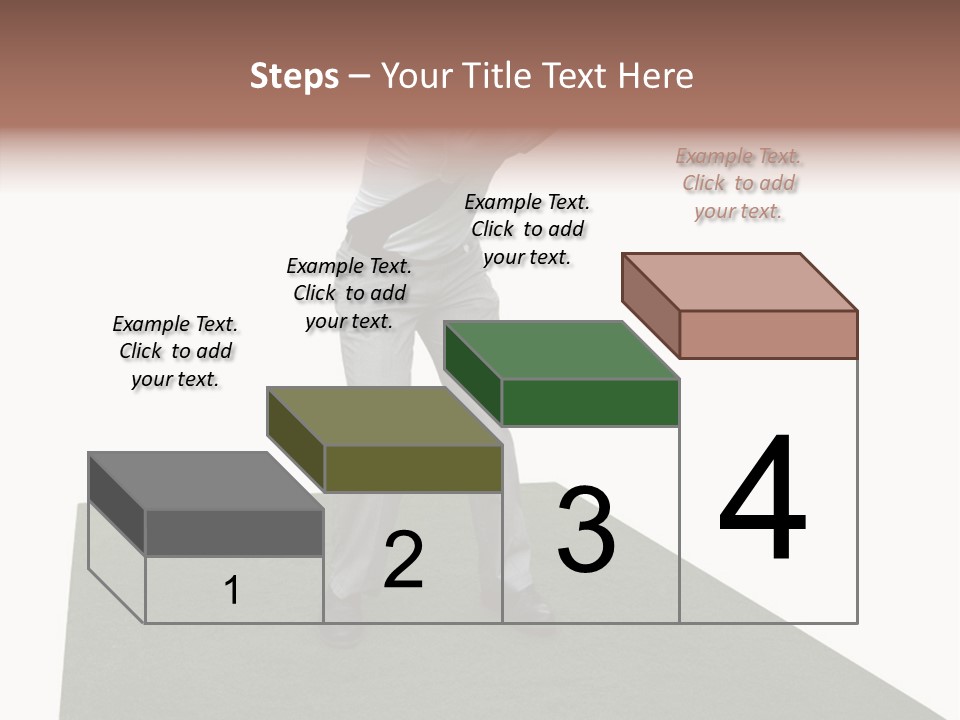 A Man Swinging A Golf Club On Top Of A Green Field PowerPoint Template