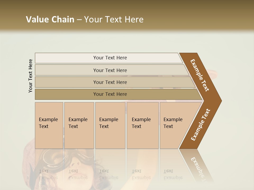 A Little Girl Holding A Toy Airplane In Her Hand PowerPoint Template