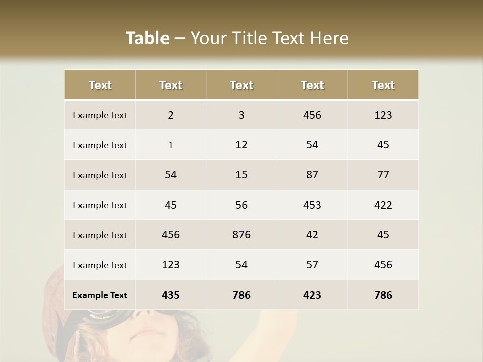 A Little Girl Holding A Toy Airplane In Her Hand PowerPoint Template