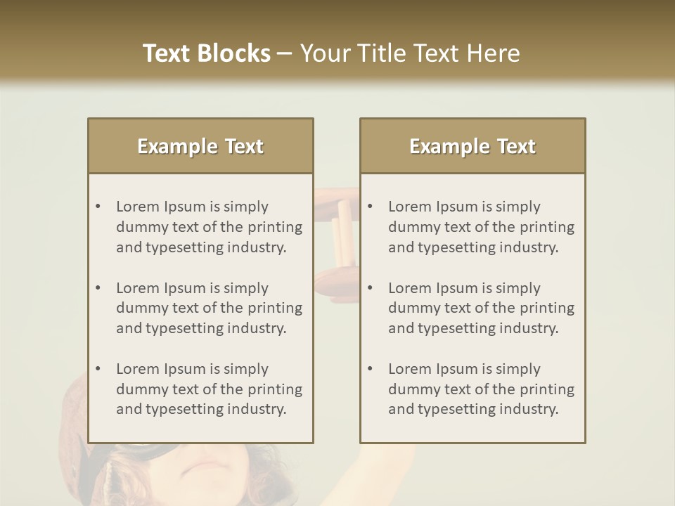 A Little Girl Holding A Toy Airplane In Her Hand PowerPoint Template