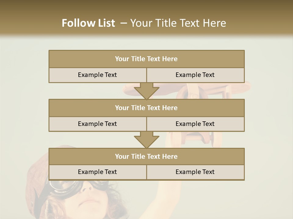 A Little Girl Holding A Toy Airplane In Her Hand PowerPoint Template