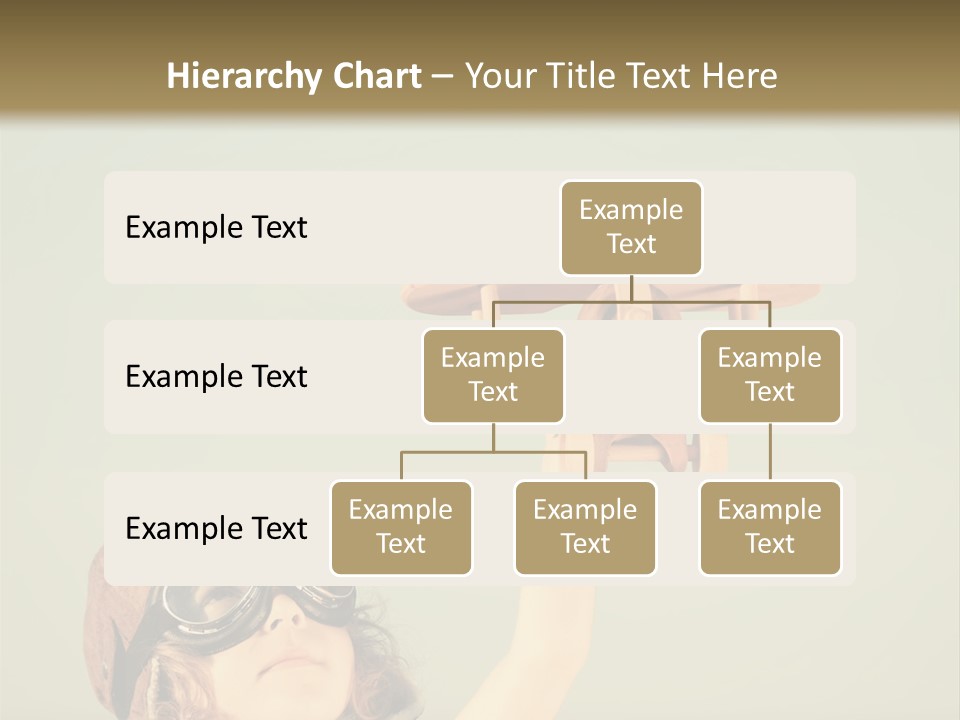 A Little Girl Holding A Toy Airplane In Her Hand PowerPoint Template