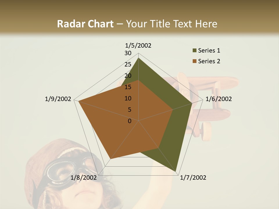 A Little Girl Holding A Toy Airplane In Her Hand PowerPoint Template