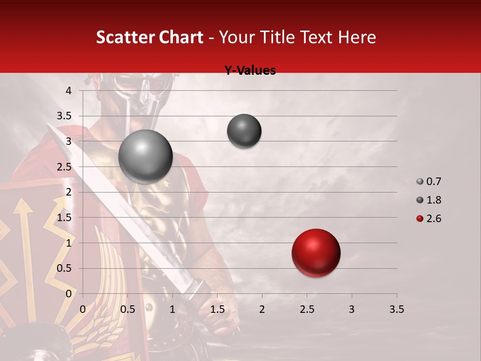 A Man In Armor Holding A Sword And A Shield PowerPoint Template