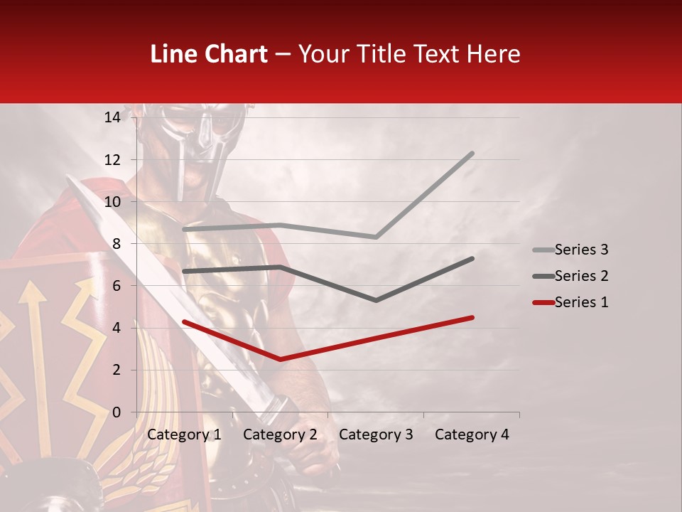 A Man In Armor Holding A Sword And A Shield PowerPoint Template