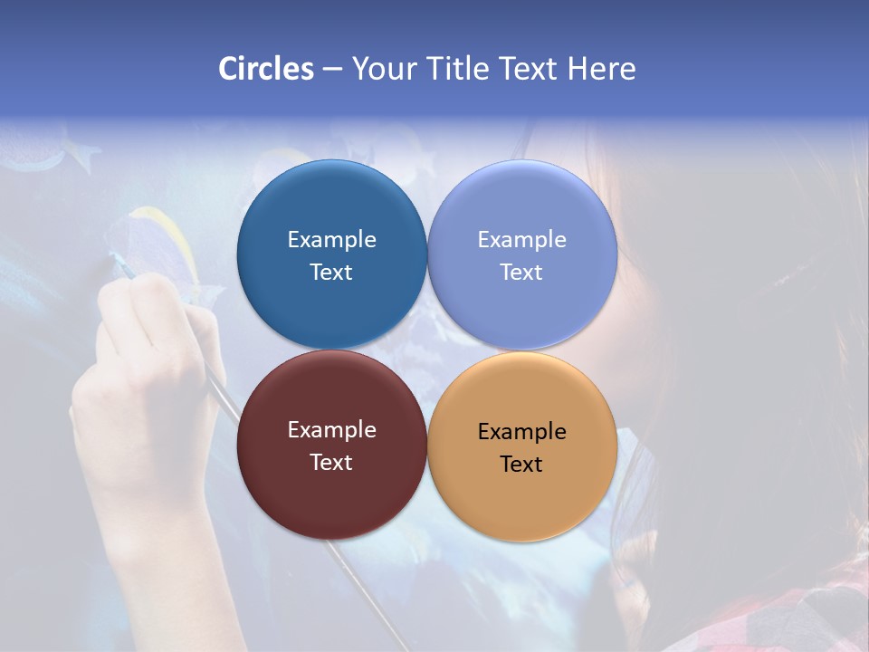 A Woman Is Painting A Picture On A Wall PowerPoint Template