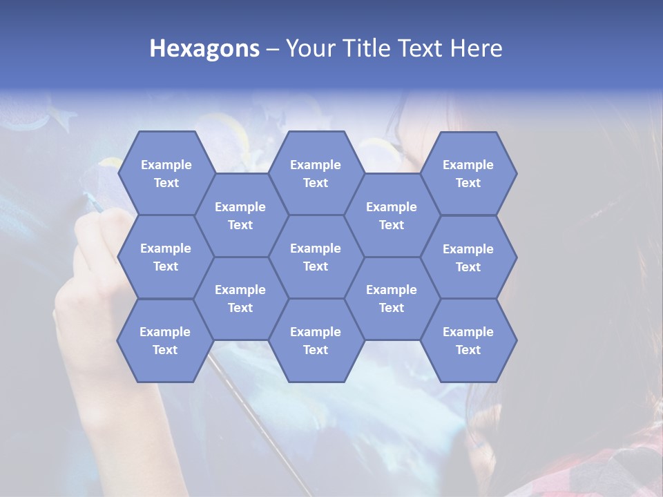 A Woman Is Painting A Picture On A Wall PowerPoint Template