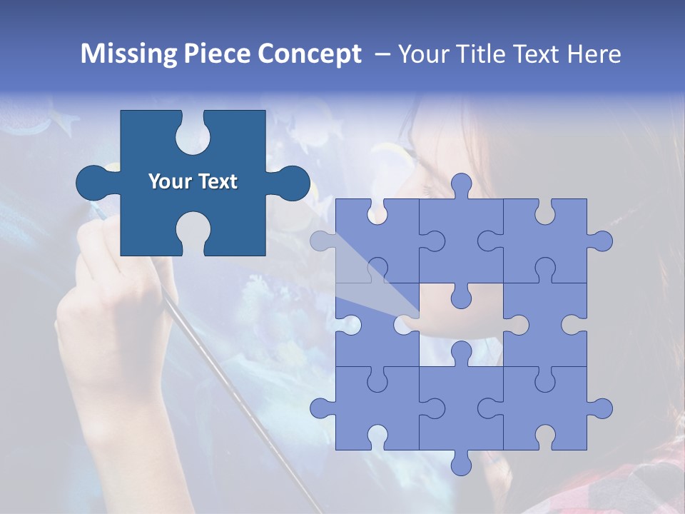 A Woman Is Painting A Picture On A Wall PowerPoint Template