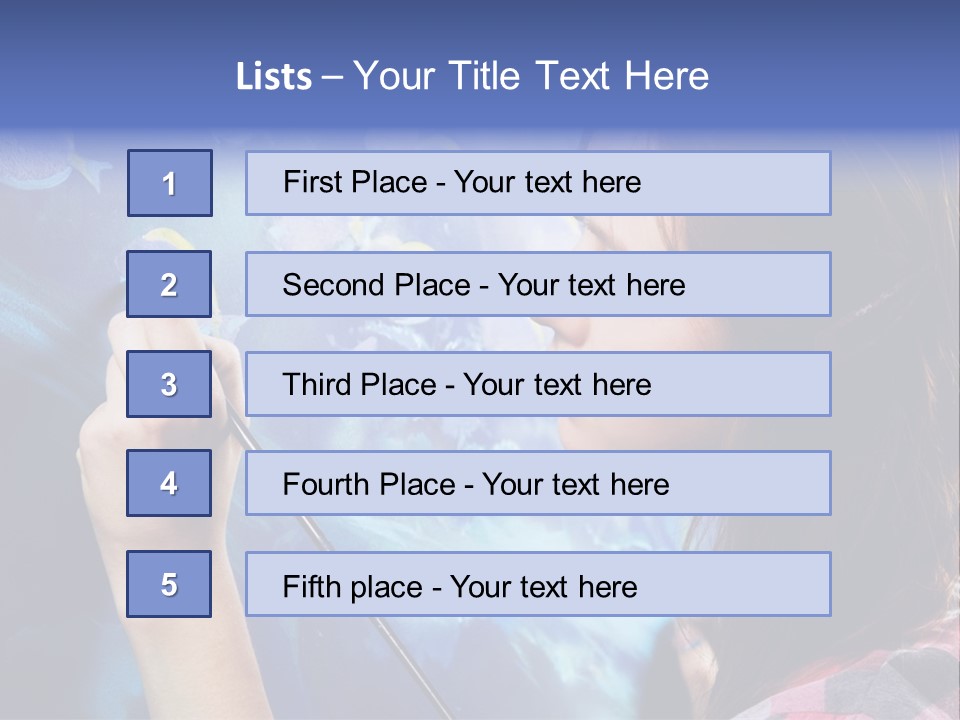 A Woman Is Painting A Picture On A Wall PowerPoint Template