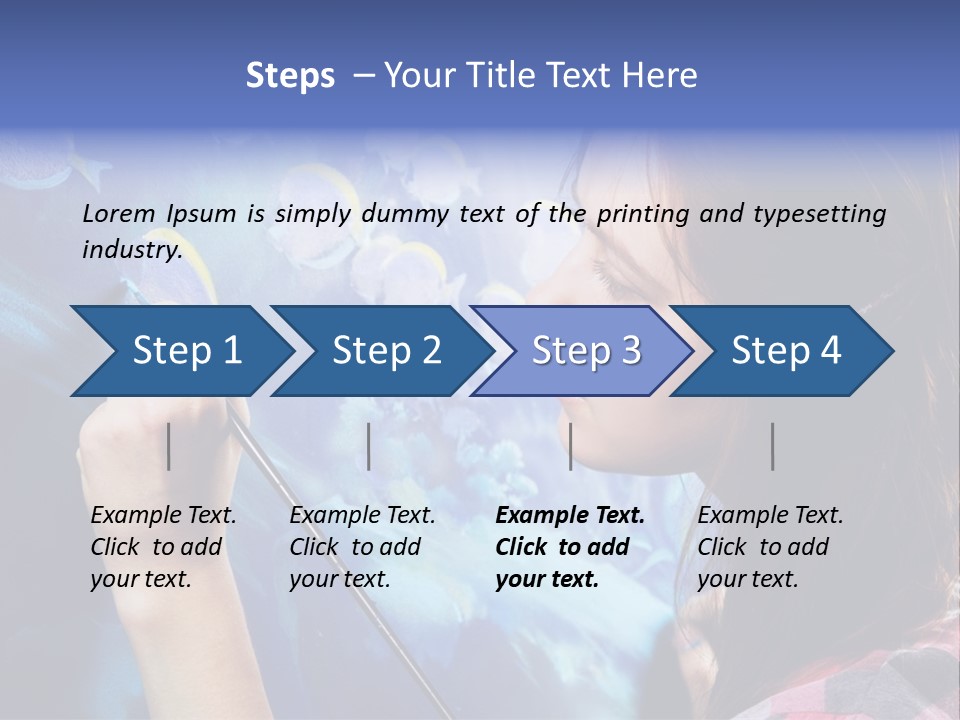 A Woman Is Painting A Picture On A Wall PowerPoint Template