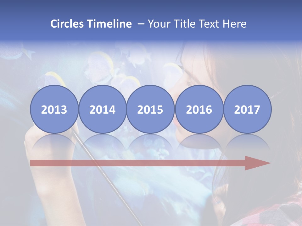 A Woman Is Painting A Picture On A Wall PowerPoint Template