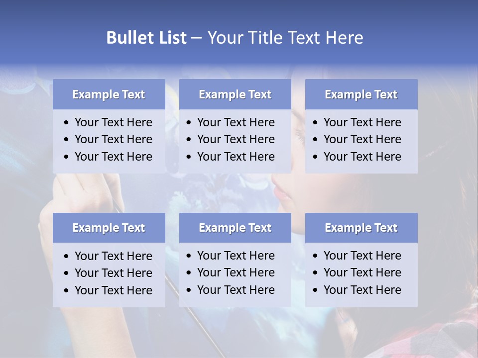 A Woman Is Painting A Picture On A Wall PowerPoint Template