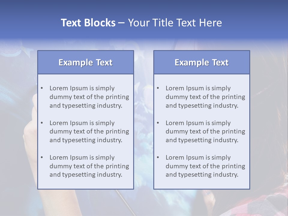 A Woman Is Painting A Picture On A Wall PowerPoint Template