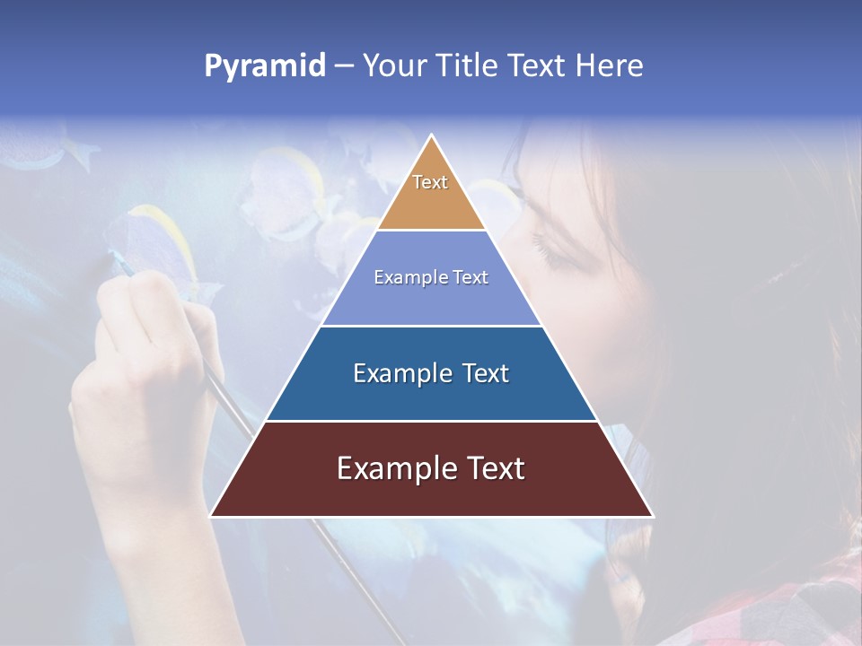 A Woman Is Painting A Picture On A Wall PowerPoint Template