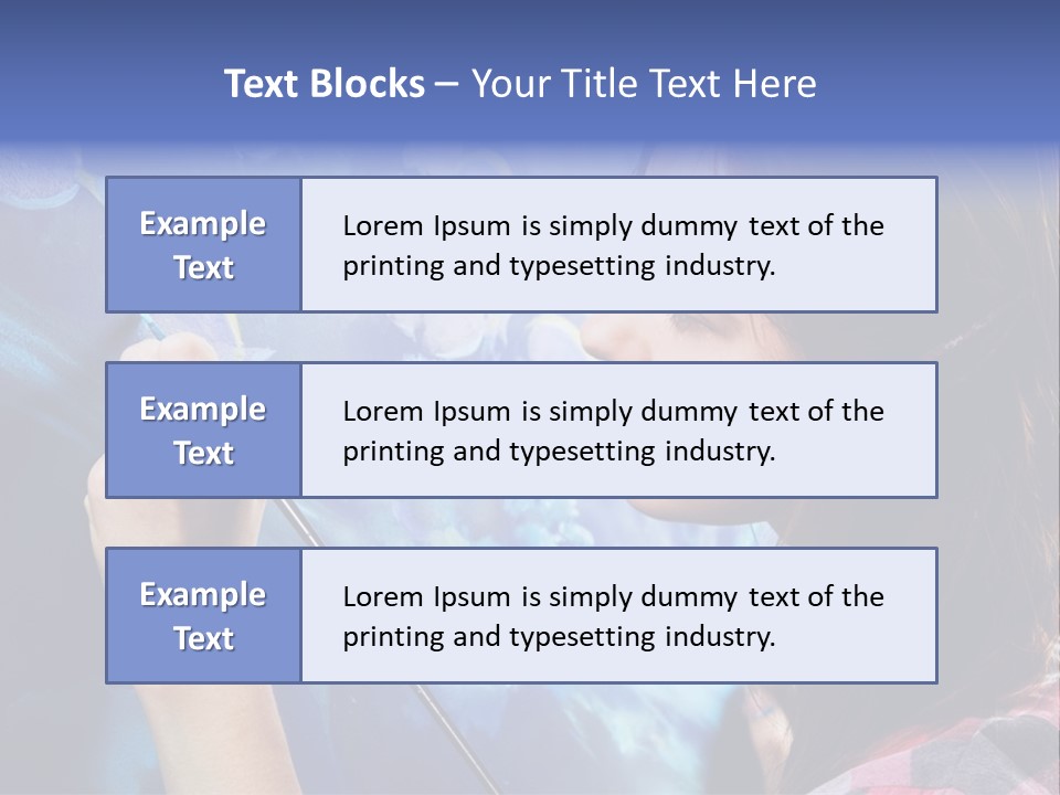 A Woman Is Painting A Picture On A Wall PowerPoint Template