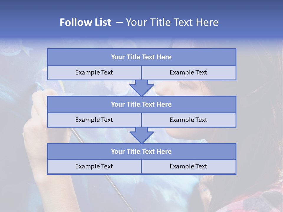 A Woman Is Painting A Picture On A Wall PowerPoint Template