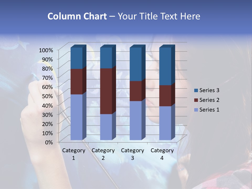 A Woman Is Painting A Picture On A Wall PowerPoint Template
