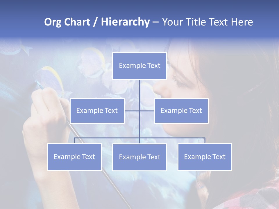 A Woman Is Painting A Picture On A Wall PowerPoint Template