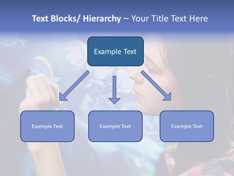 A Woman Is Painting A Picture On A Wall PowerPoint Template