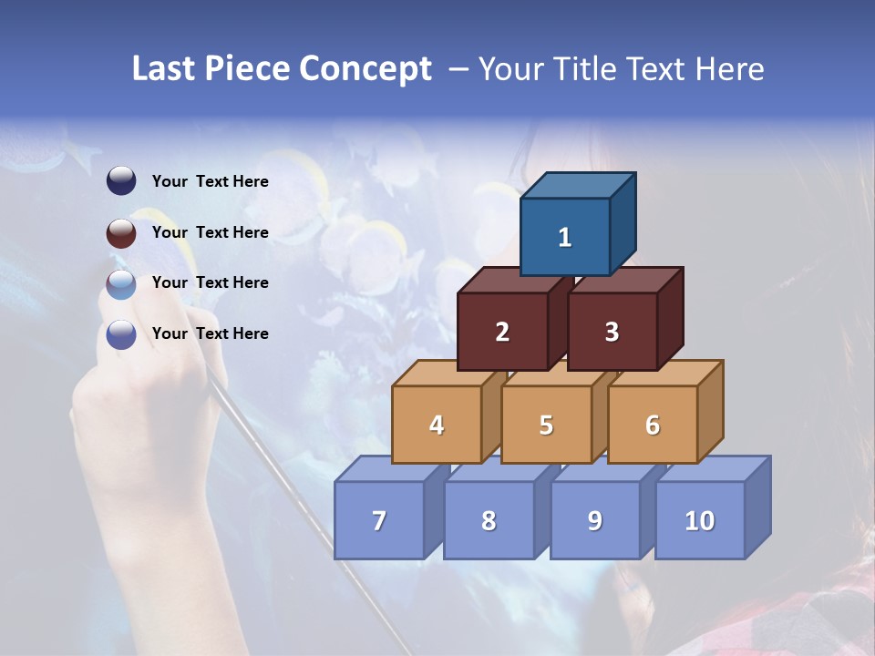 A Woman Is Painting A Picture On A Wall PowerPoint Template