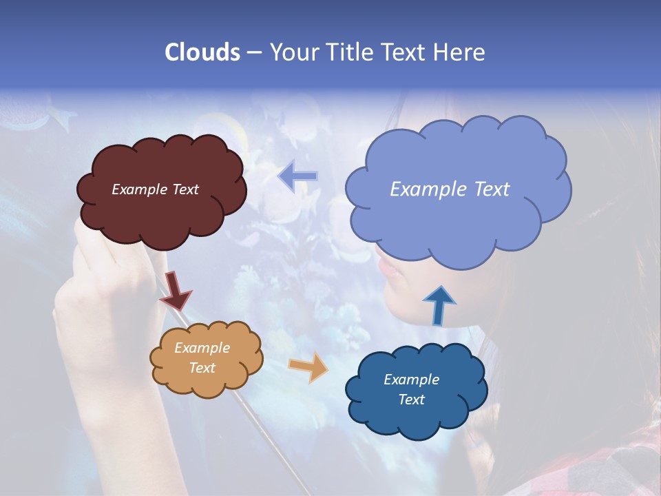 A Woman Is Painting A Picture On A Wall PowerPoint Template