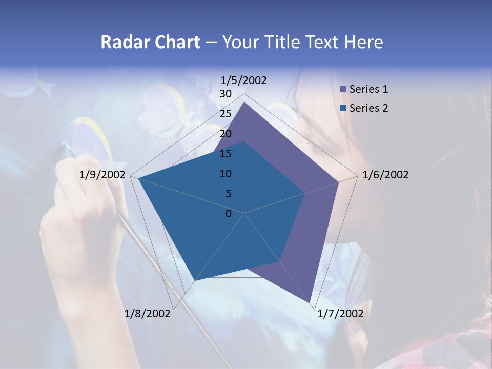 A Woman Is Painting A Picture On A Wall PowerPoint Template