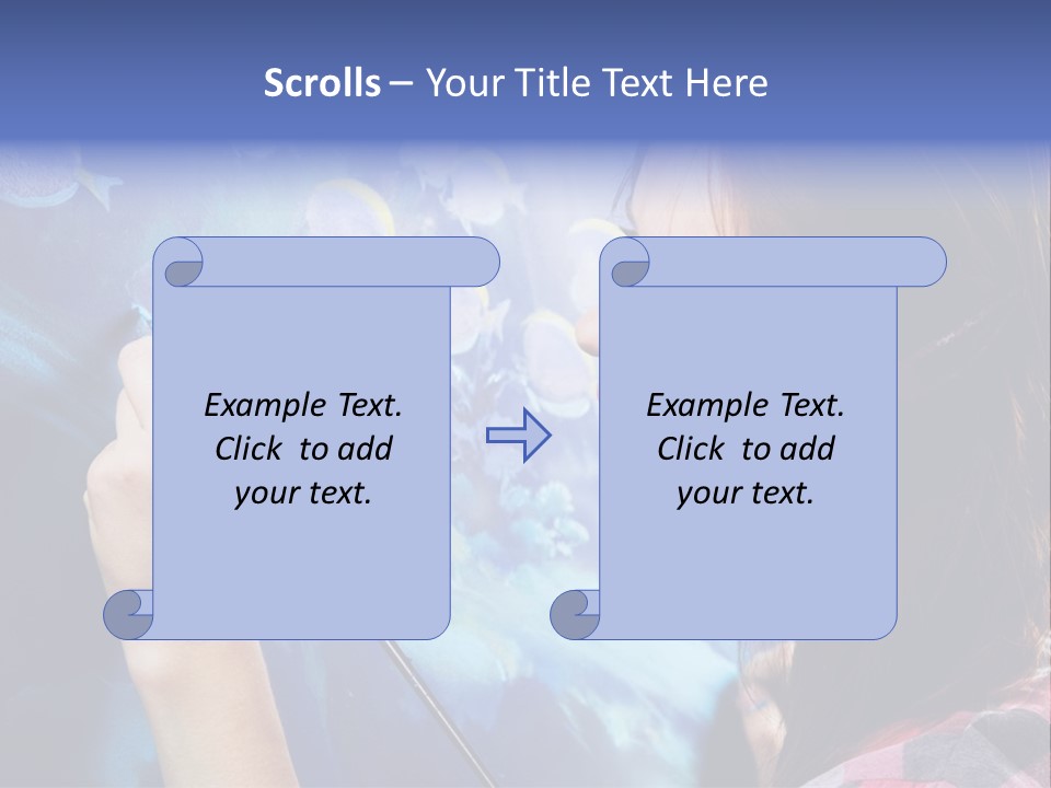 A Woman Is Painting A Picture On A Wall PowerPoint Template