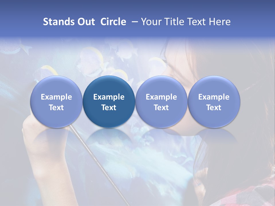 A Woman Is Painting A Picture On A Wall PowerPoint Template