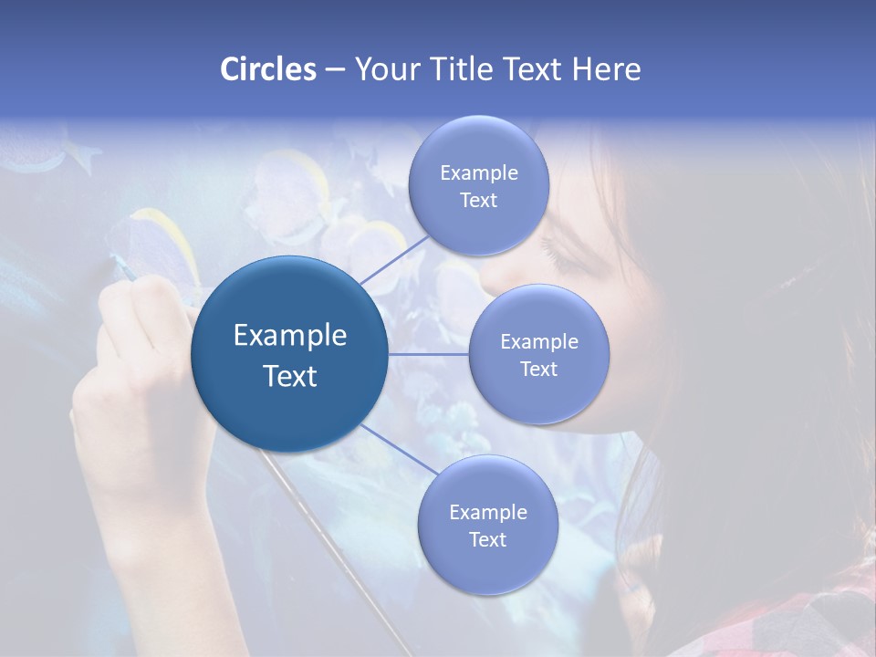 A Woman Is Painting A Picture On A Wall PowerPoint Template