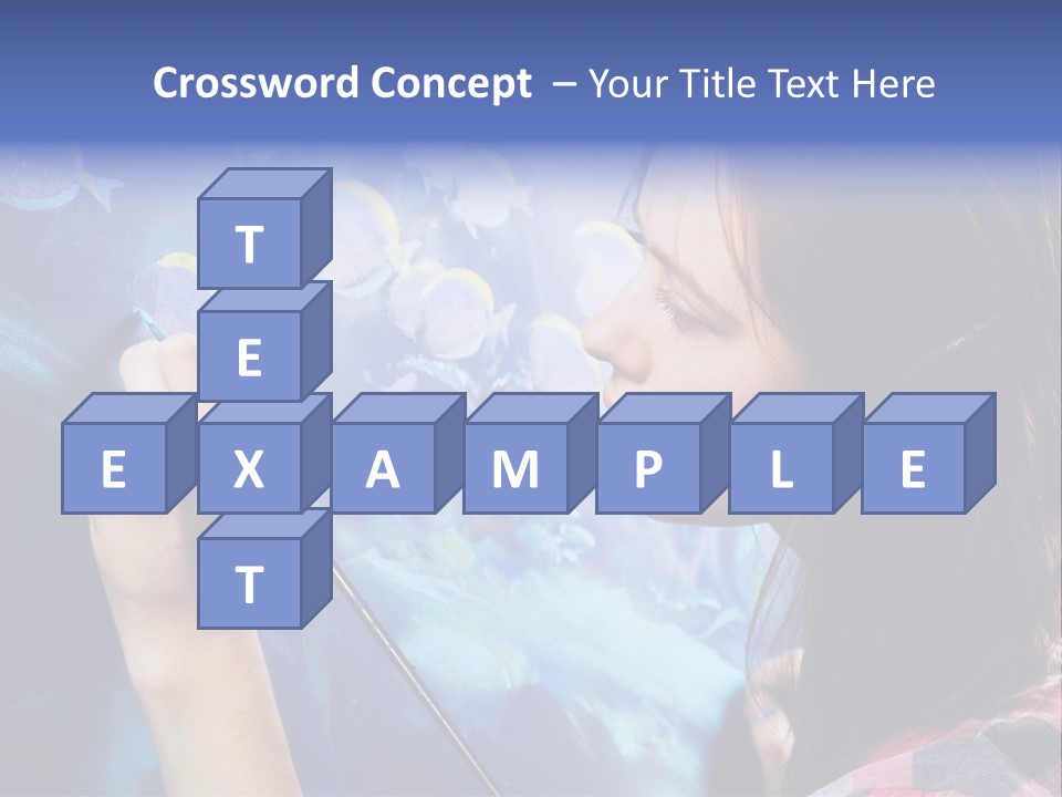 A Woman Is Painting A Picture On A Wall PowerPoint Template