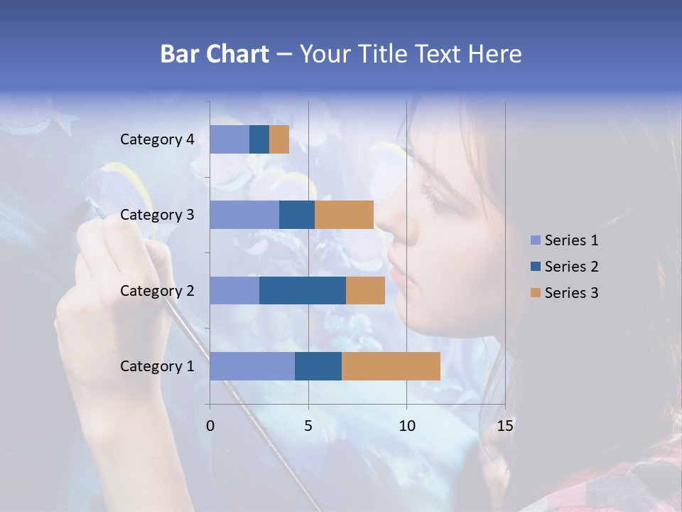 A Woman Is Painting A Picture On A Wall PowerPoint Template