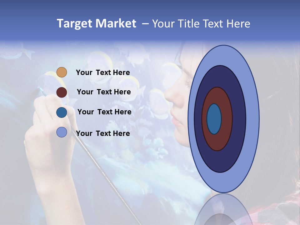 A Woman Is Painting A Picture On A Wall PowerPoint Template