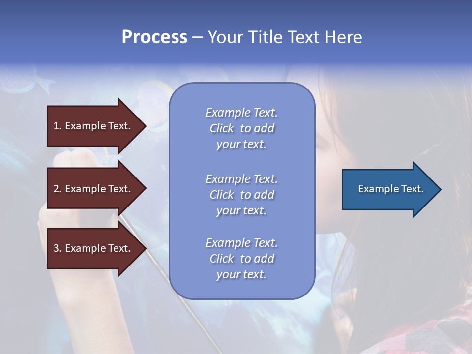 A Woman Is Painting A Picture On A Wall PowerPoint Template