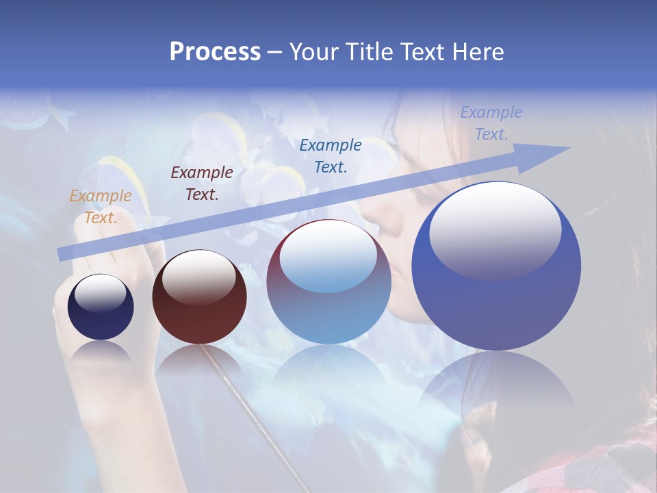 A Woman Is Painting A Picture On A Wall PowerPoint Template