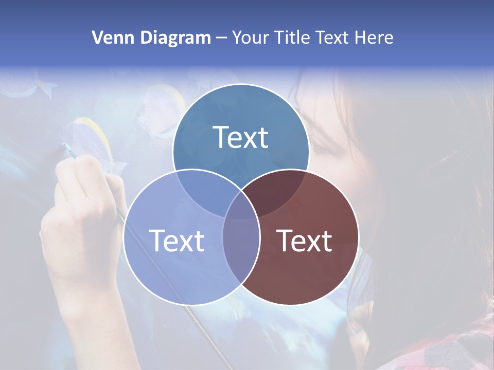 A Woman Is Painting A Picture On A Wall PowerPoint Template