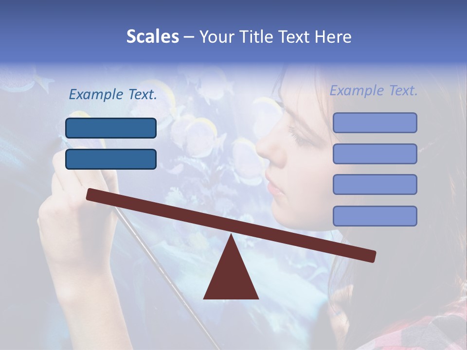 A Woman Is Painting A Picture On A Wall PowerPoint Template