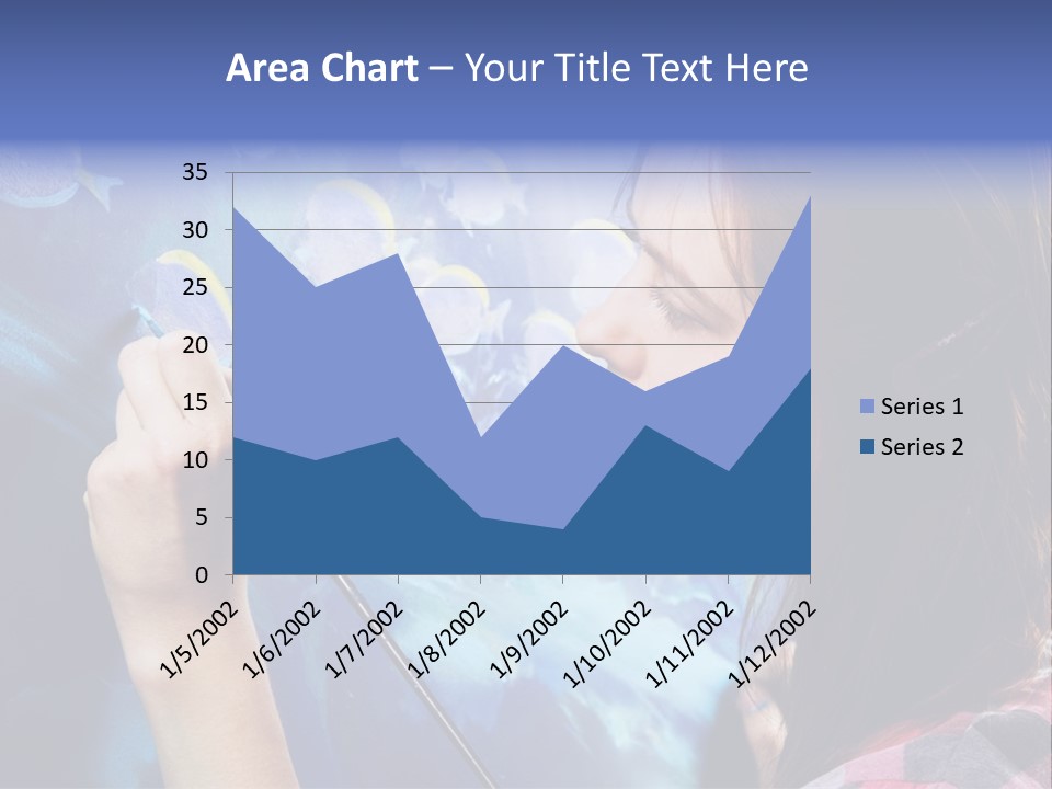 A Woman Is Painting A Picture On A Wall PowerPoint Template