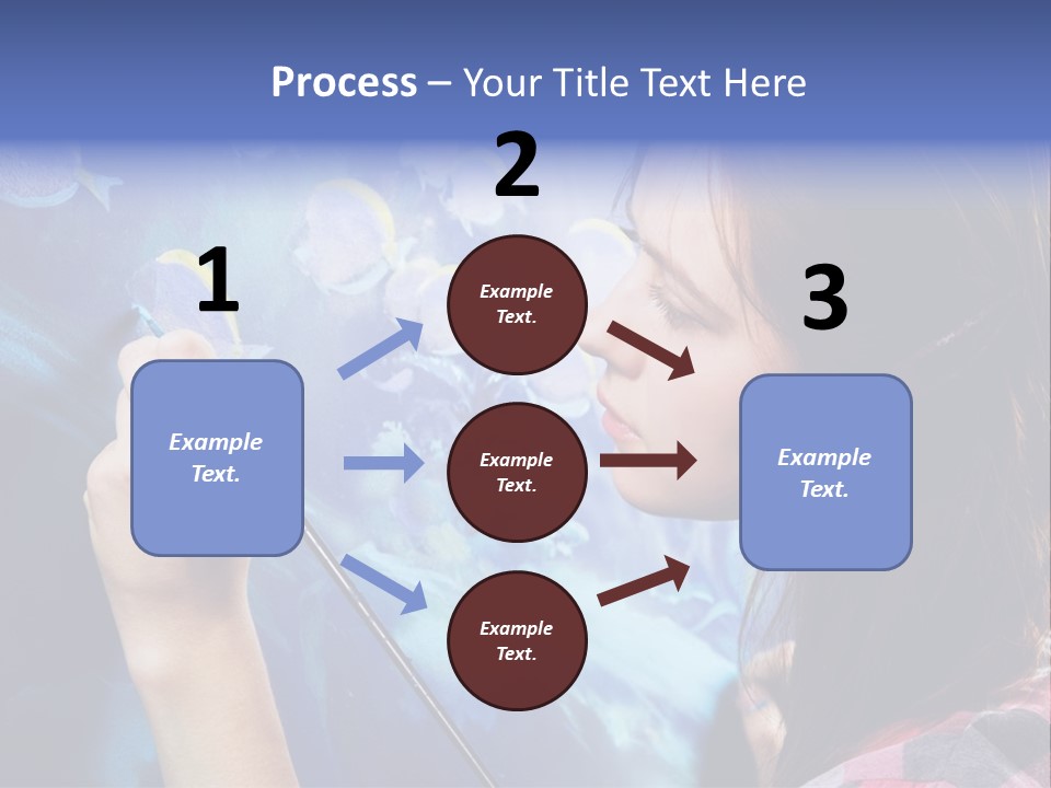 A Woman Is Painting A Picture On A Wall PowerPoint Template