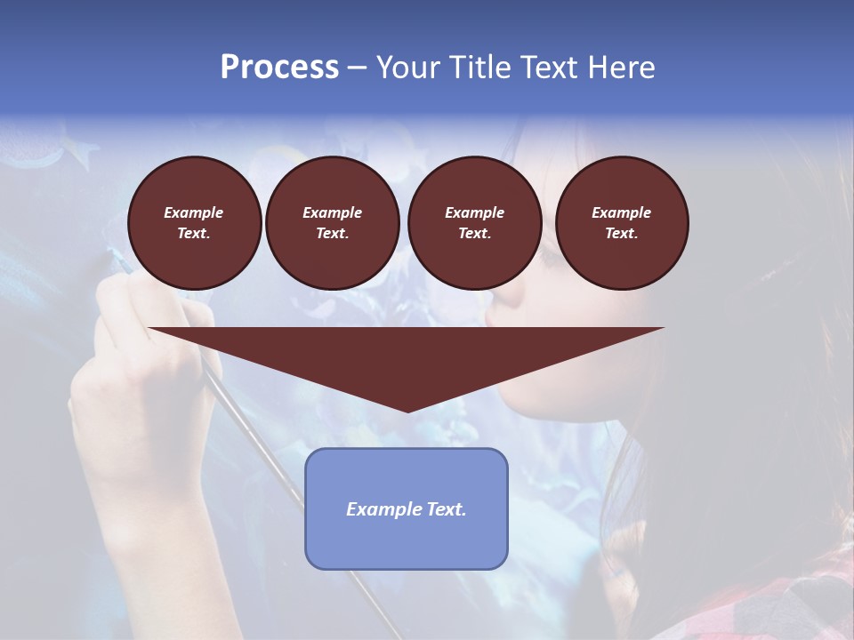 A Woman Is Painting A Picture On A Wall PowerPoint Template