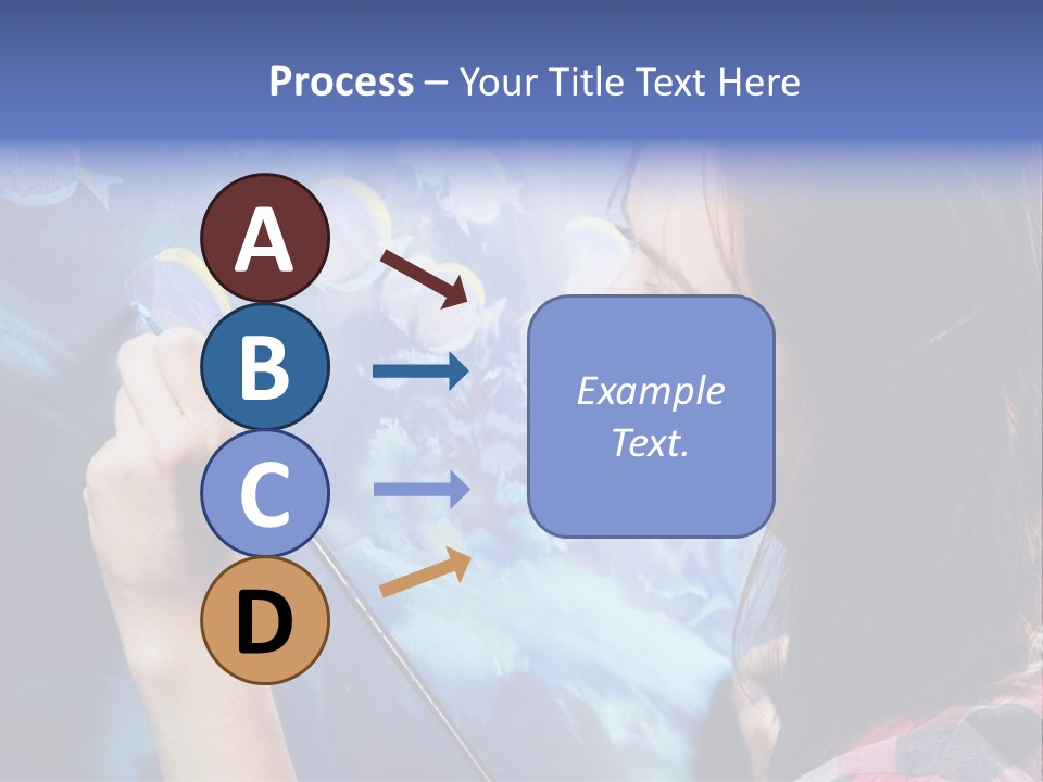 A Woman Is Painting A Picture On A Wall PowerPoint Template