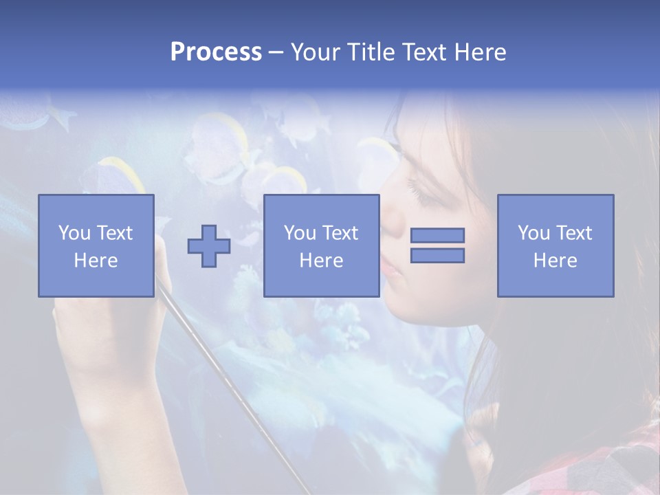 A Woman Is Painting A Picture On A Wall PowerPoint Template