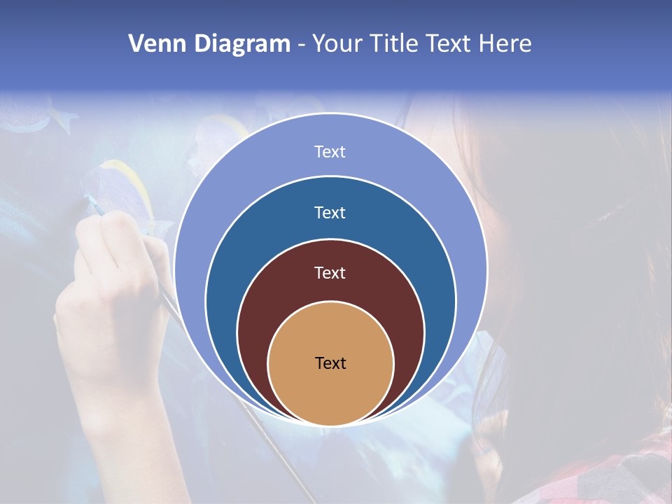 A Woman Is Painting A Picture On A Wall PowerPoint Template