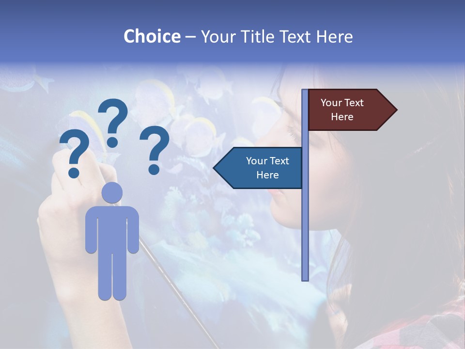 A Woman Is Painting A Picture On A Wall PowerPoint Template