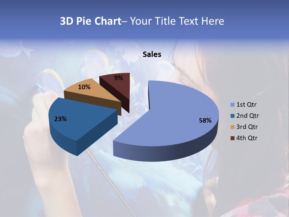 A Woman Is Painting A Picture On A Wall PowerPoint Template