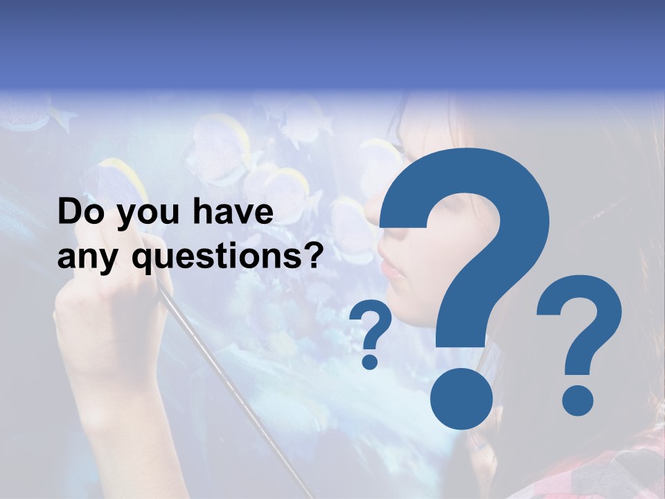 A Woman Is Painting A Picture On A Wall PowerPoint Template