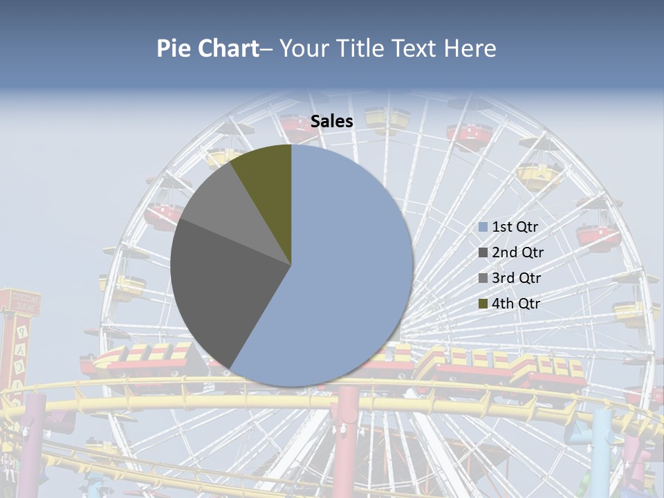 A Ferris Wheel With A Blue Sky In The Background PowerPoint Template